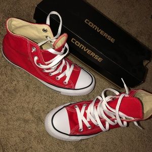 Red Hightop Converse